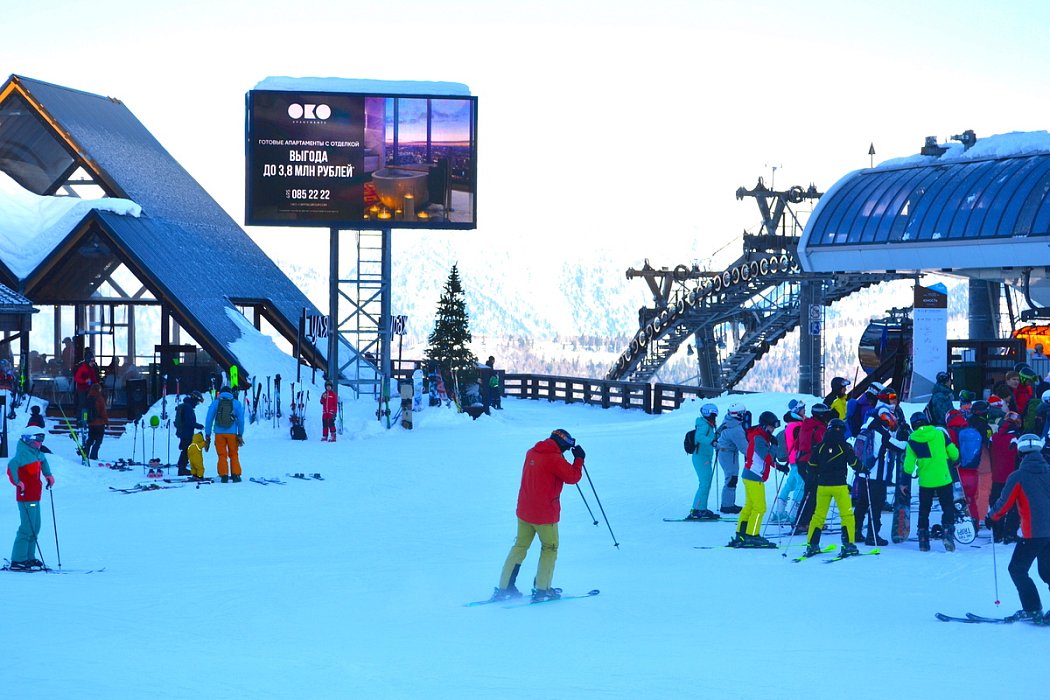 Рекламное размещение на территории курорта